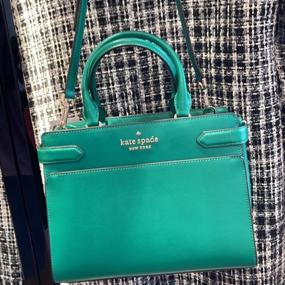 Kate Spade Staci Medium Satchel Green Bean - Picture 14 of 16
